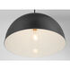 Vantage Pendants 1 Light 15.38 inch Coal Hanging Dome Ceiling Light