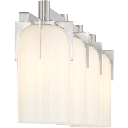 Caldwell 4 Light 32 inch Satin Nickel Bathroom Vanity Light Wall Light