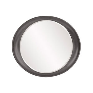 Ellipse 39 X 35 inch Glossy Charcoal Wall Mirror
