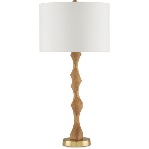 Sunbird 32.75 inch 150.00 watt Natural and Brass Table Lamp Portable Light