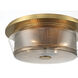 Kiruna 4 Light 17 inch Legacy Brass Flush Mount Ceiling Light
