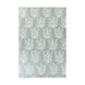 Boardwalk 132 X 96 inch Aqua/Ivory Rugs, Wool