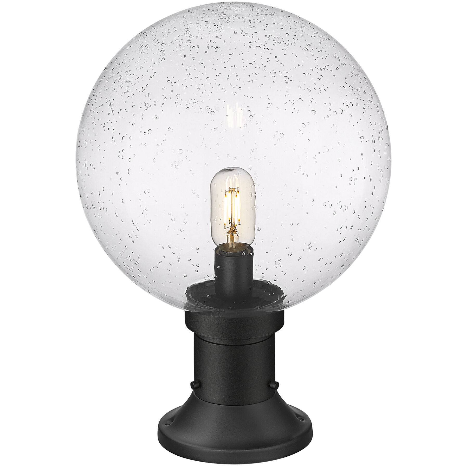 Laurent 1 Light 17.75 inch Black Outdoor Pier Mounted Fixture