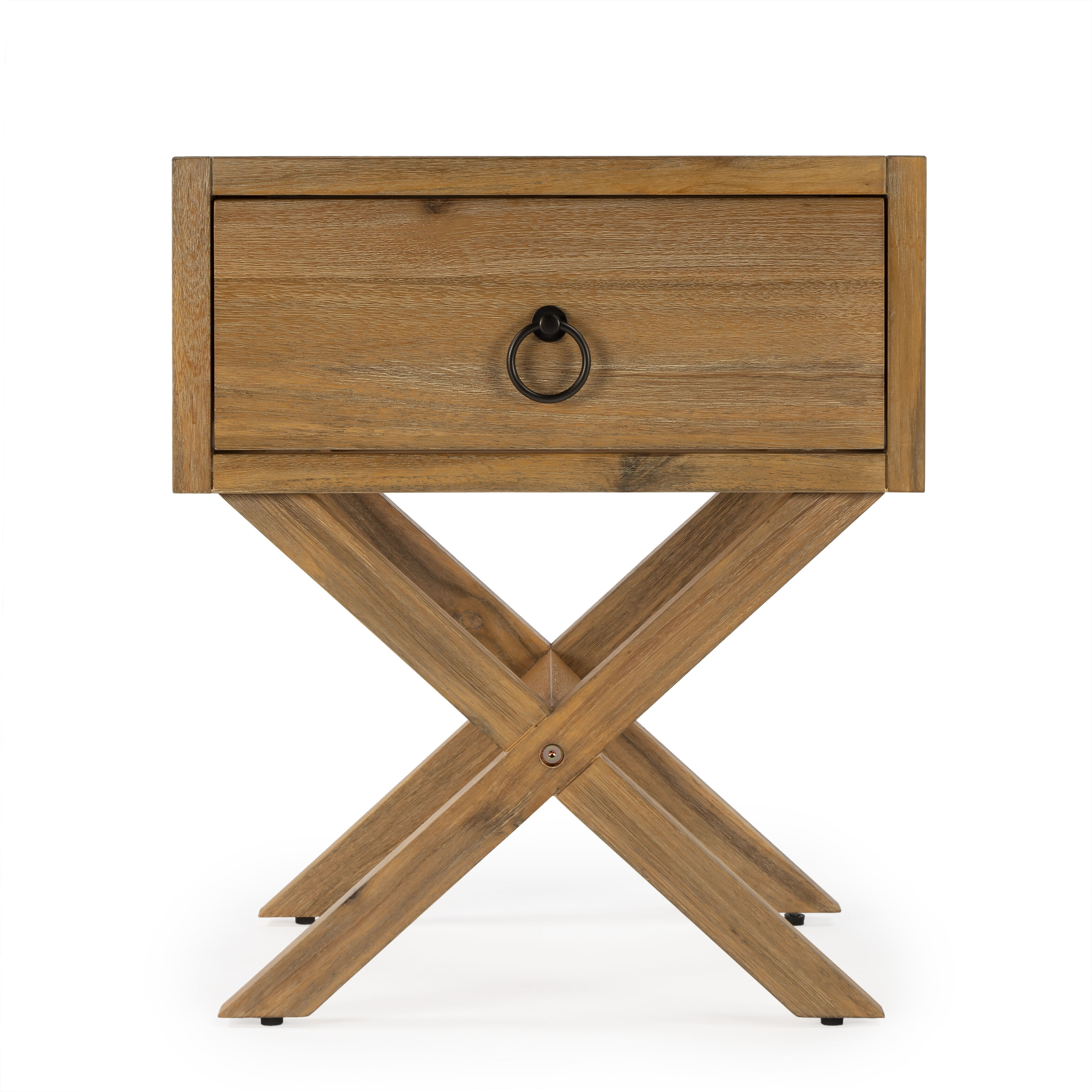 Lark Natural Wood End Table in Light Brown