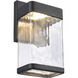 Cornice LED 9.75 inch Charcoal Black Outdoor Wall Sconce