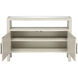 Hawick 48 X 11 inch Weathered White with Clear Console Table