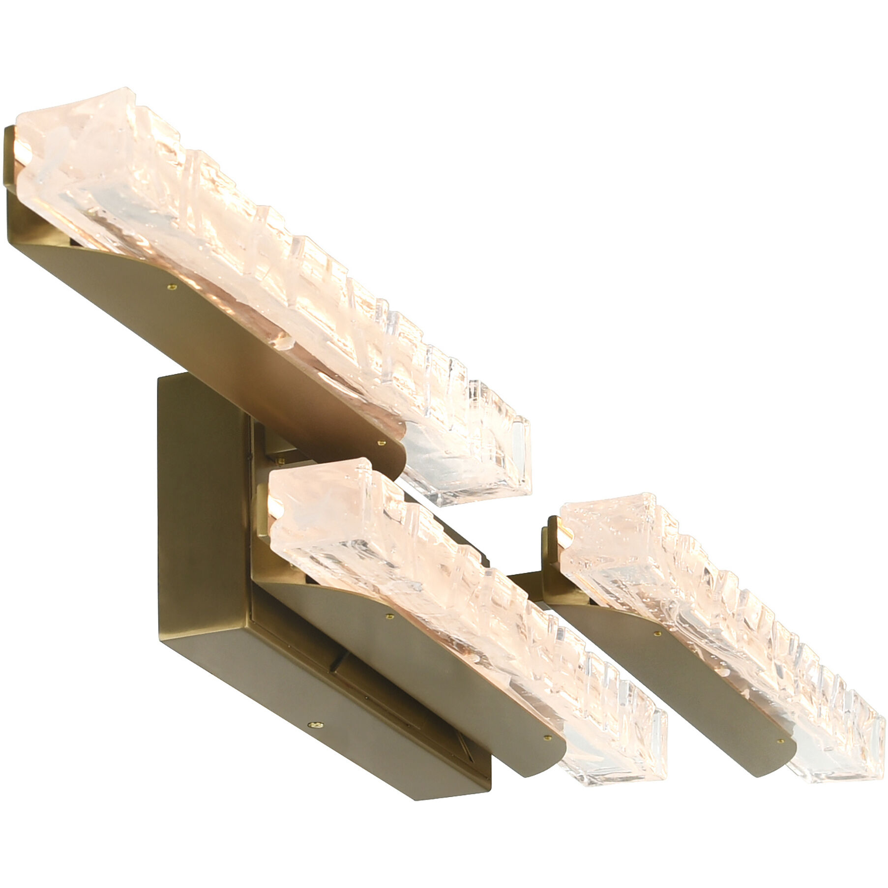 Valira LED 35.5 inch Brass Vanity Light Wall Light