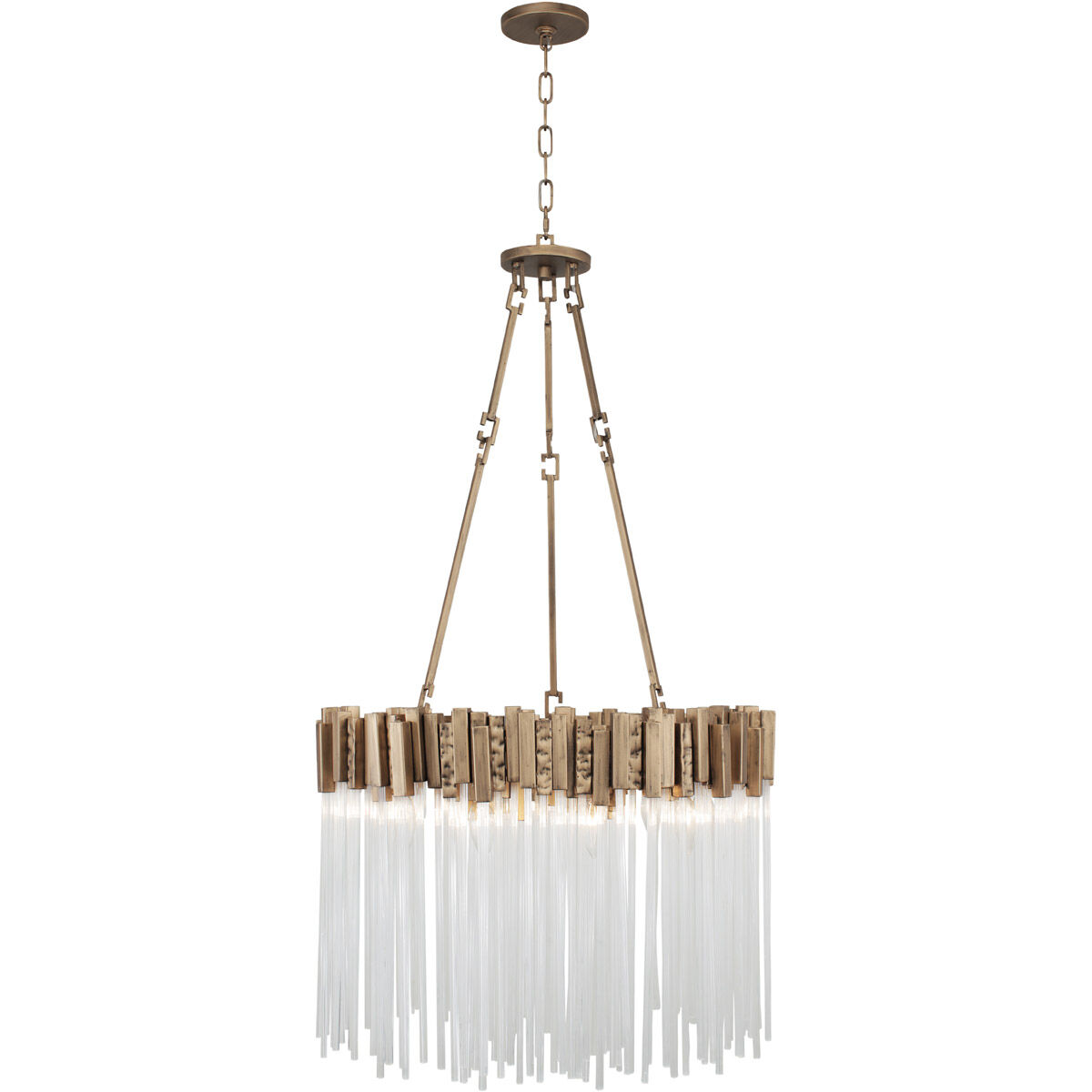 Matrix 6 Light 18.5 inch Havana Gold Pendant Ceiling Light