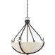 Sherwood 4 Light 26 inch Iron Black and Brushed Nickel Accents Pendant Ceiling Light