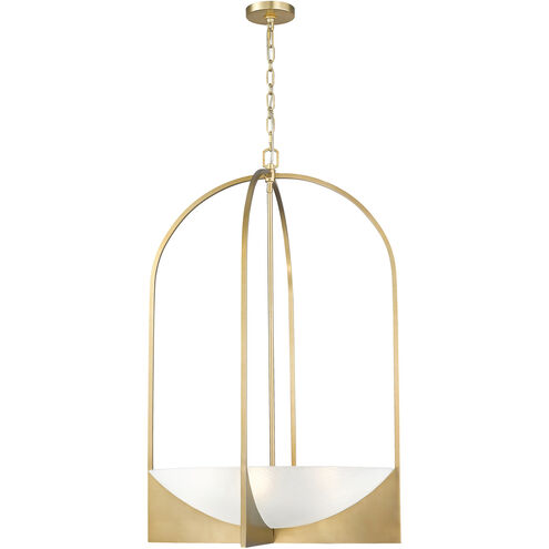 Devon 6 Light 24 inch Modern Gold Chandelier Ceiling Light