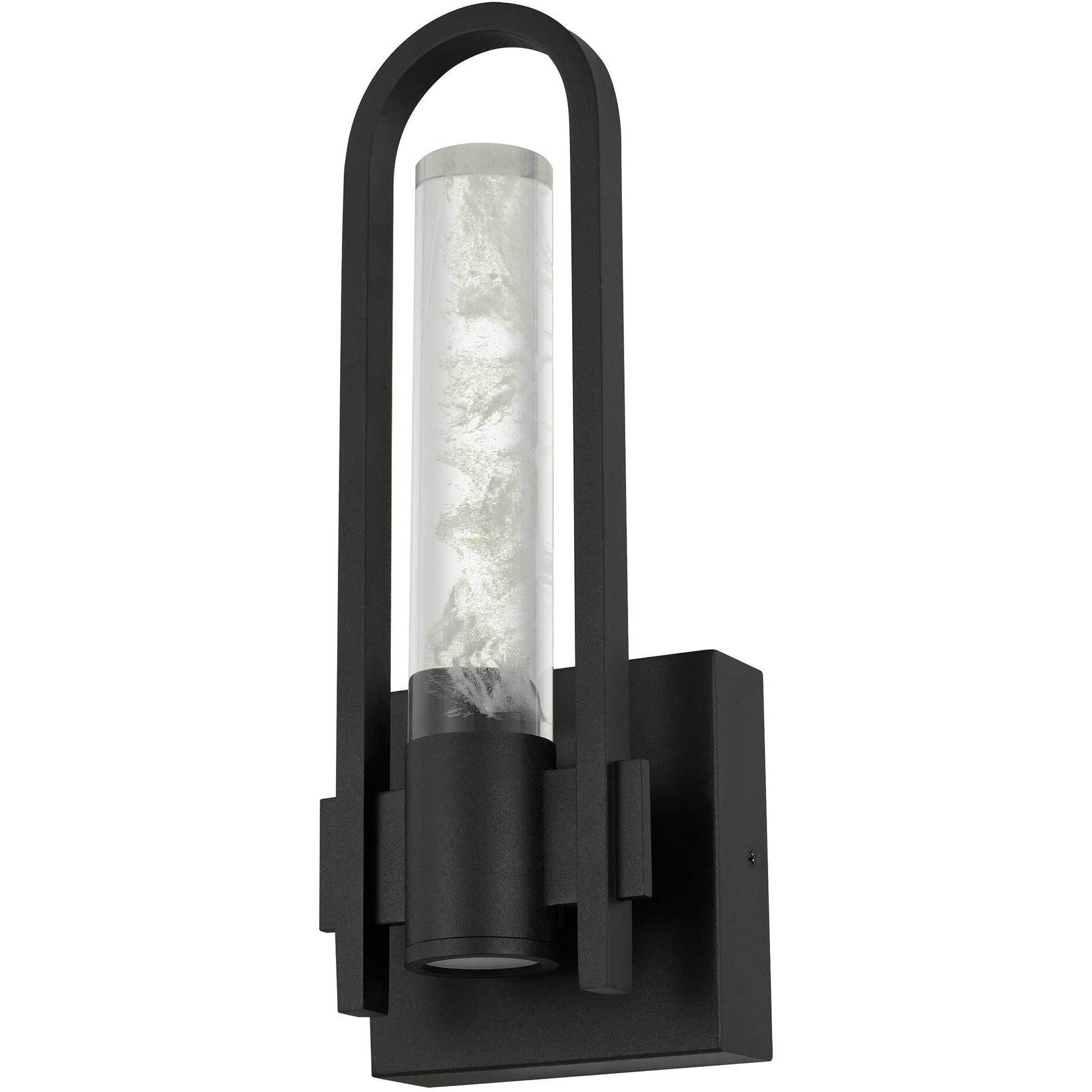 Arch LED 12.75 inch Sand Black Outdoor Wall Sconce