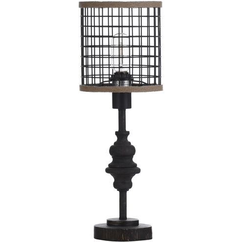 Signature 2 inch 60 watt Black Table Lamp Portable Light