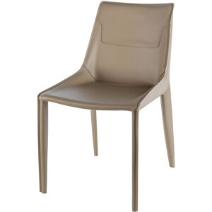 Hanks Upholstery: Light Brown; Base: Taupe Dining Chair
