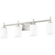 Cadoc 4 Light 31.5 inch Brushed Nickel Bath Vanity Light Wall Light