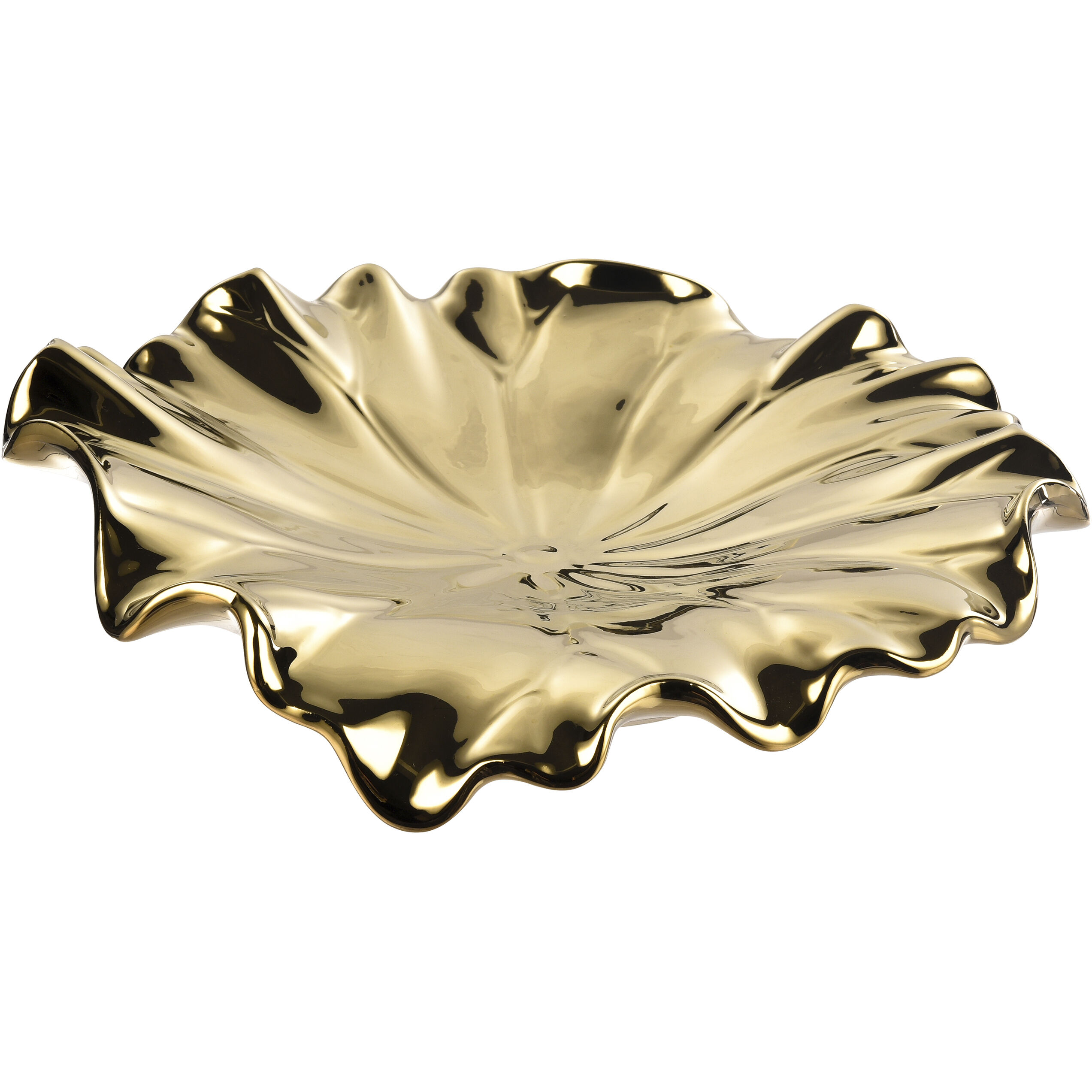 Petal Gold Dimensional Wall Art, Set of 4