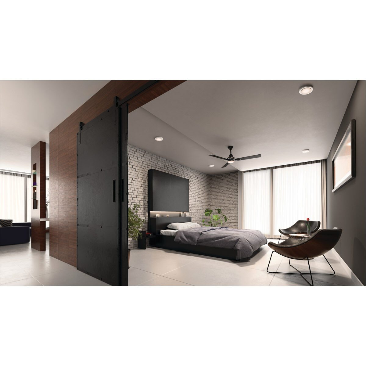 Zeo LED 7 inch White Flush Mount Light Ceiling Light in 3000K