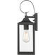 Halston 1 Light 16.75 inch Powder Coated Black Outdoor Wall Sconce