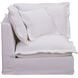 Olivia White Corner Chair