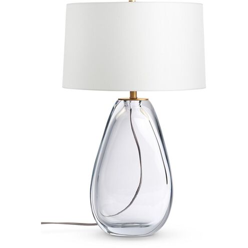 Gable 25 inch 150.00 watt Clear Table Lamp Portable Light
