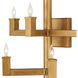 Andre 7 Light 16 inch Brass Wall Sconce Wall Light