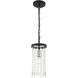 Elizabeth 1 Light 6 inch Black Mini Pendant Ceiling Light
