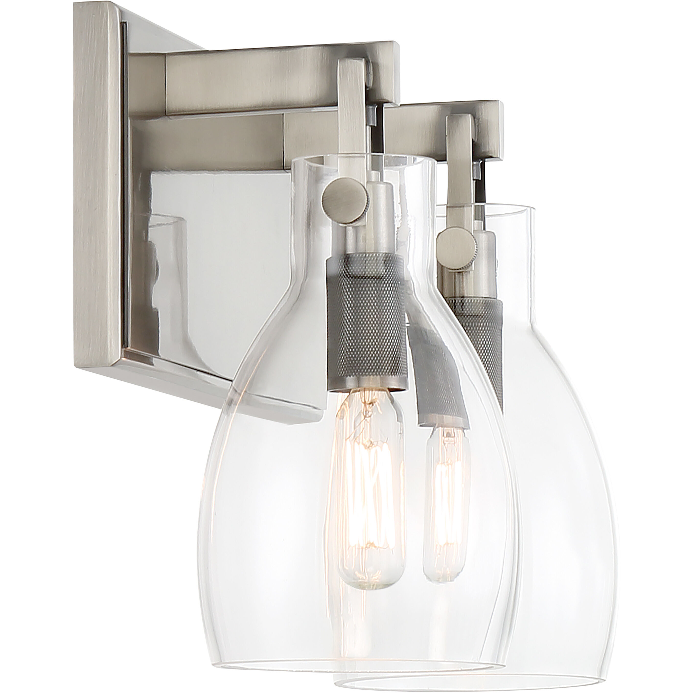 Tiberia 2 Light 14 inch Plated Pewter Bath Light Wall Light