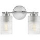 Mabel 2 Light 14 inch Chrome Bath Light Wall Light