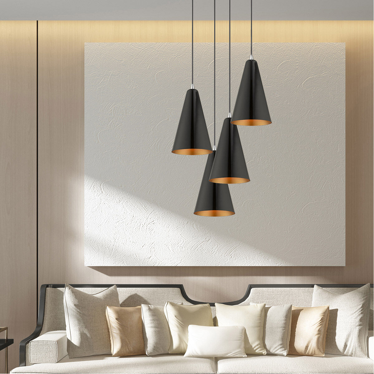 Allison 1 Light 7 inch Shiny Black Mini Pendant Ceiling Light