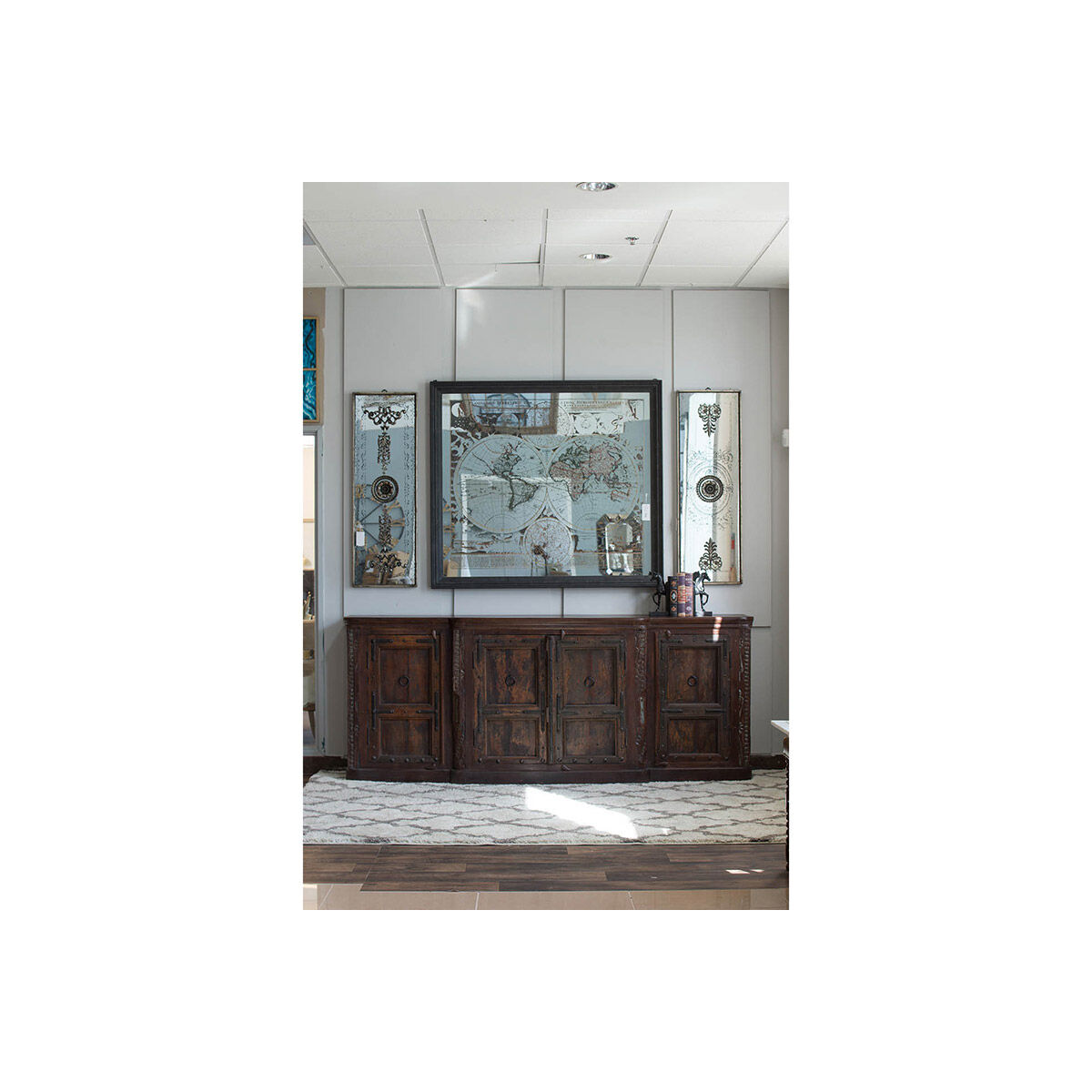 Doorways Bronze and Mirrored Wall Art, Set of 2