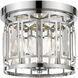 Mersesse 3 Light 12.5 inch Chrome Flush Mount Ceiling Light