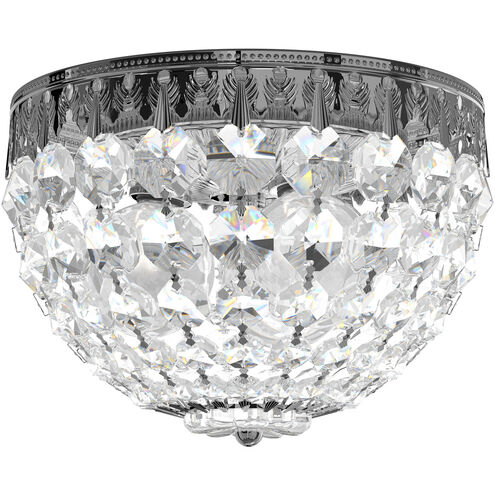 Petit Crystal 3 Light 8 inch Polished Silver Close to Ceiling Ceiling Light
