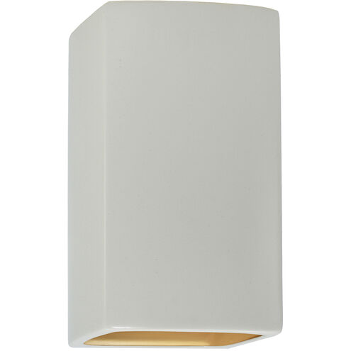 Ambiance 1 Light 13.5 inch Matte White Outdoor Wall Sconce in Incandescent, Matte White/Champange Gold