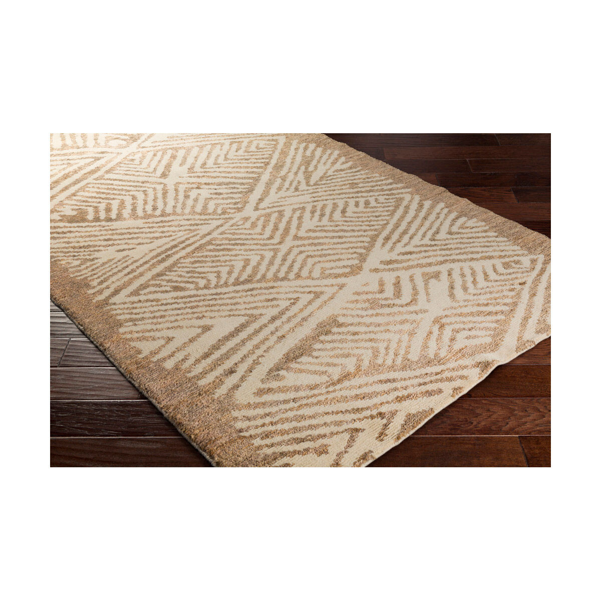 Orinocco 90 X 60 inch Yellow and Neutral Area Rug, Jute