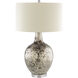 Kendra 32.5 inch 100 watt Silver Table Lamp Portable Light