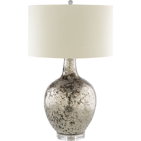 Kendra 32.5 inch 100 watt Silver Table Lamp Portable Light