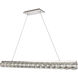 Valetta LED 48 inch Chrome Chandelier Ceiling Light