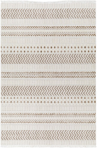 Broadway 87 X 63 inch Light Grey Rug, Rectangle