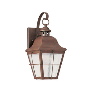Chatham 1 Light 14.5 inch Weathered Copper Outdoor Wall Lantern, Medium