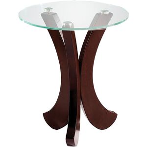 Nassau 23 X 20 inch Brown Accent Table, Base