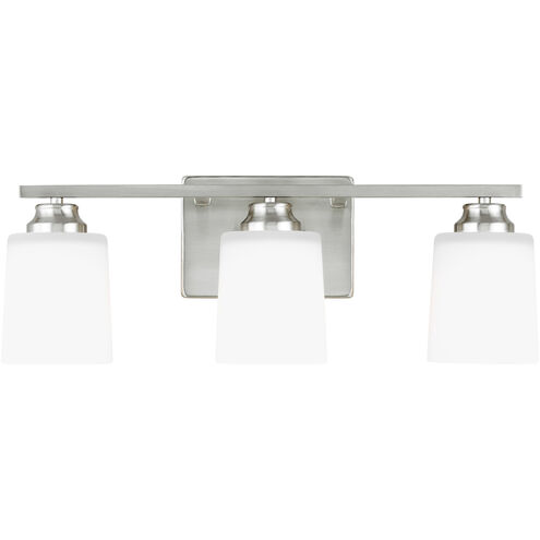 Vinton 3 Light 20.75 inch Brushed Nickel Wall Bath Fixture Wall Light