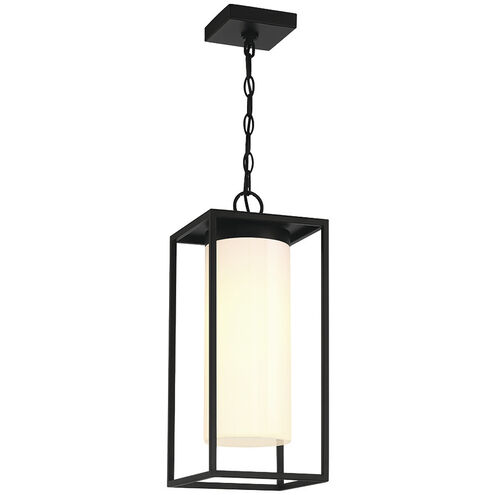 Ren 1 Light 8 inch Black Outdoor Pendant
