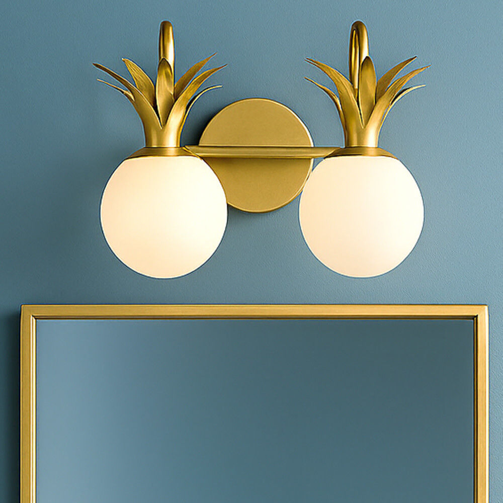 Palma 2 Light 14.75 inch Heritage Brass Vanity Light Wall Light
