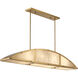 Legacy 4 Light 46 inch Warm Brass Linear Chandelier Ceiling Light