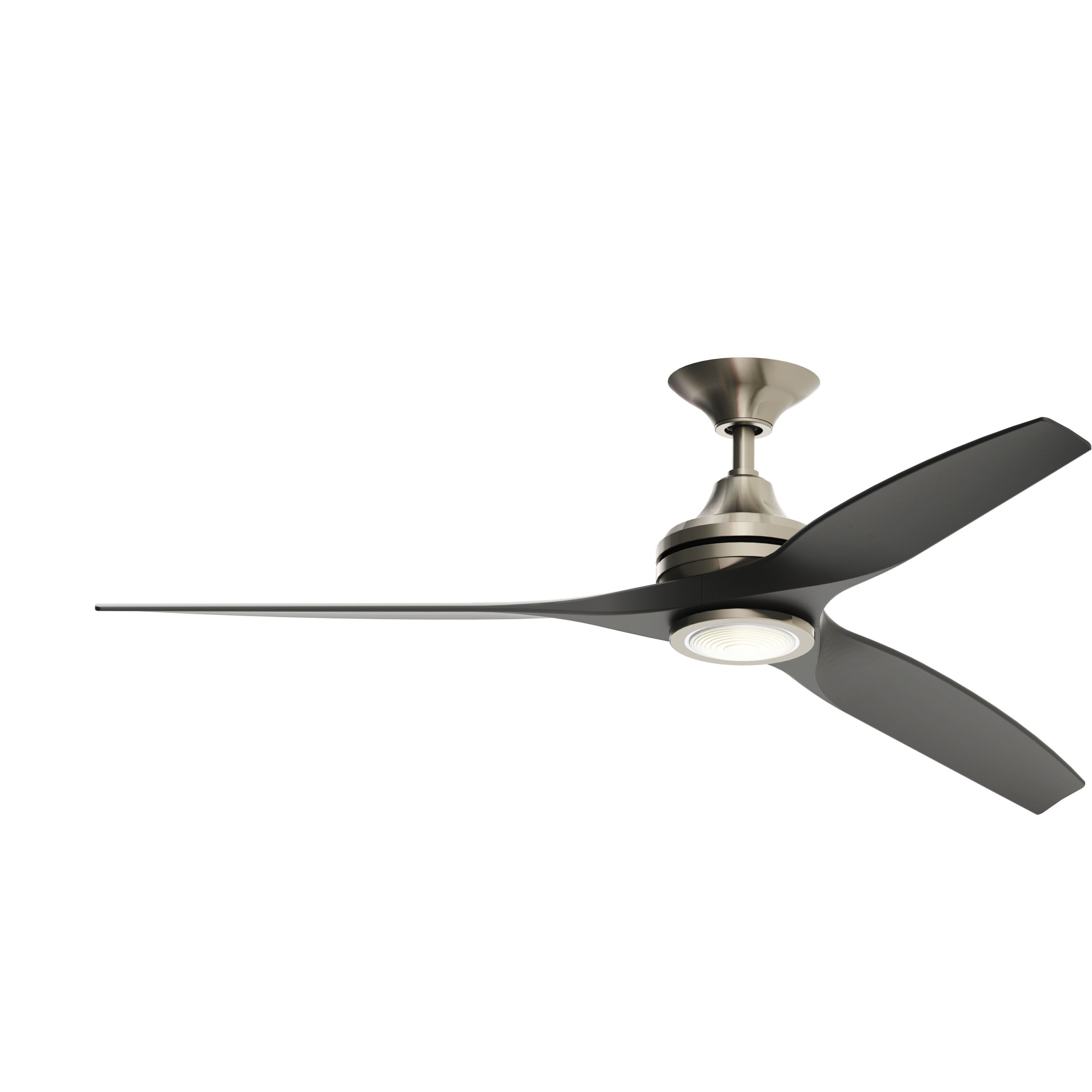 Spitfire 1 Light Brushed Nickel Fan Light Kit