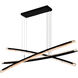 Saber 70 inch Black Chandelier Ceiling Light
