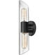 Samantha 2 Light 16 inch Matte Black Vanity Light Wall Light