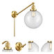X-Large Beacon 18 inch 60.00 watt Satin Gold Swing Arm Wall Light, Franklin Restoration
