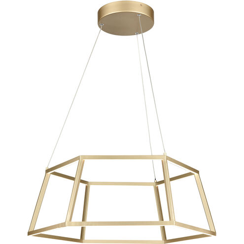 Minimalist LED 21 inch Soft Gold Pendant Ceiling Light