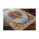 Sonya 36 X 22 inch Neutral and Blue Area Rug, Nylon