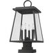 Broughton 4 Light 24.25 inch Black Outdoor Pier Mounted Fixture